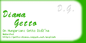 diana getto business card